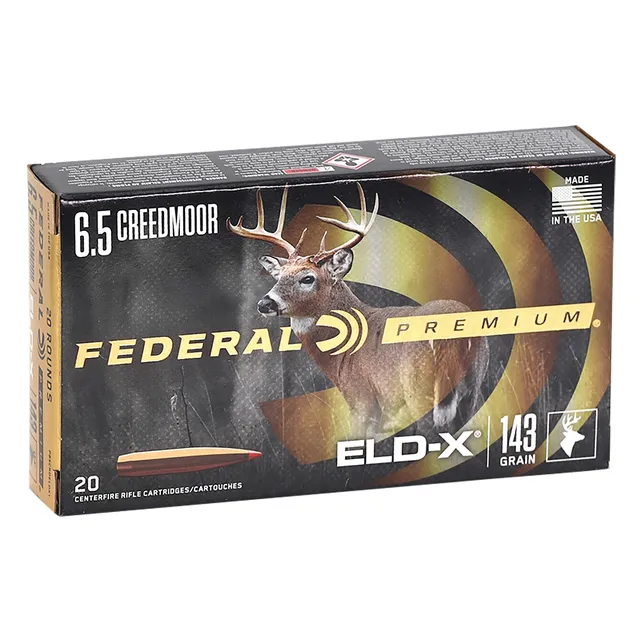 Federal Premium 6.5 Creedmoor 143 gr Ammo ELD-X