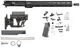 Luth-AR 16 in Bull Rifle Kit Minus Lower Receiver w/Fixed Stock M-LOK Black Carbine