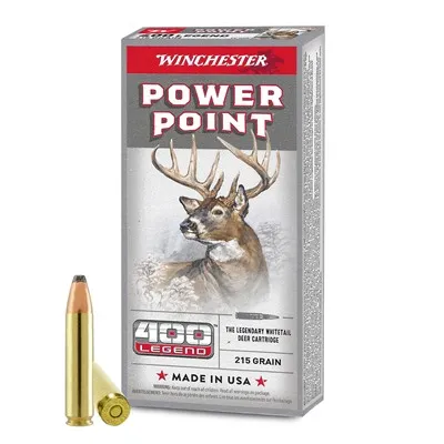 Power 400 Legend 215gr Pointed Soft Point 20/Box