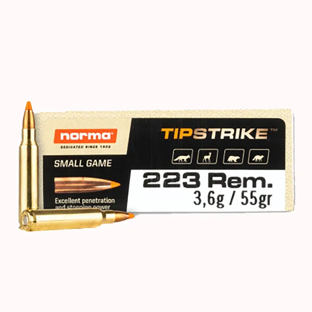 Norma Tipstrike-Varmint 55gr 223 Remington Ammo, 20rds