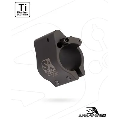 AR-15 Clamp On Titanium Adjustable Gas Block .750" Black