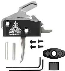 OpticsPlanet Exclusive RISE Armament RA-434 High Performance Trigger Single Stage System 3.4lb Pull Weight Silver