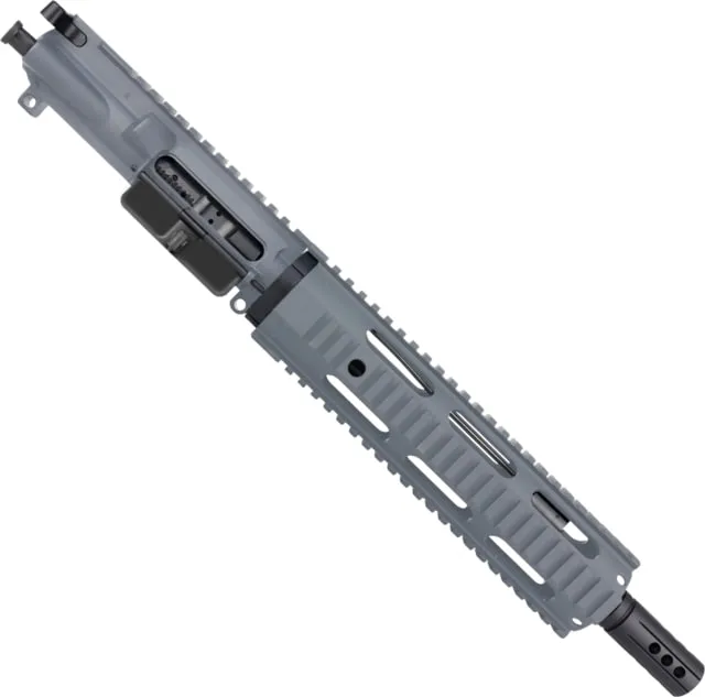 ABC RIFLE COMPANY AR-15 .300 AAC Blackout Pistol 10in Quadrail Handguard Complete Upper Receiver w/BCG And Charging Handle Sniper Grey