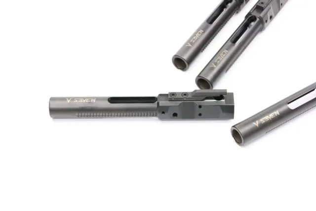 V Seven .308 Style Titanium Carrier w/Staked Key Ionbond Finish