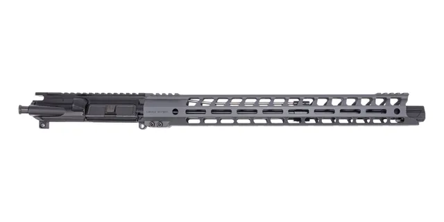 PSA 16" 5.56 NATO 17" LSA Grunt Hex M-LOK Upper With Linear Comp - No BCG or CH; Gray