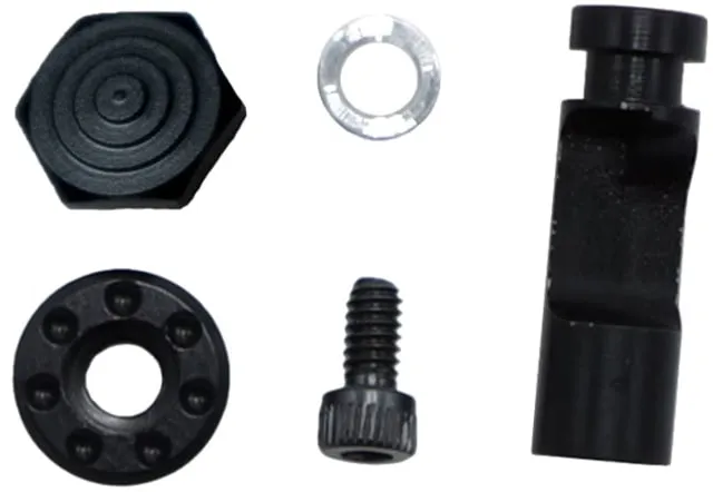 TANDEMKROSS Titan Extended Magazine Release for Ruger MK/II/III/IV 22/45 Black Button/Paddle Black