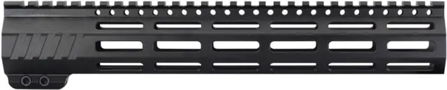 JE Machine Tech AR-15 Ultralightweight Minimalist Full Top Rail 12 in No Anti Rotation Tabs Black