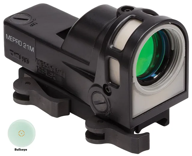 Meprolight MEPRO M21 1x30mm Day/Night Self Illuminated Reflex Sight, Bullseye