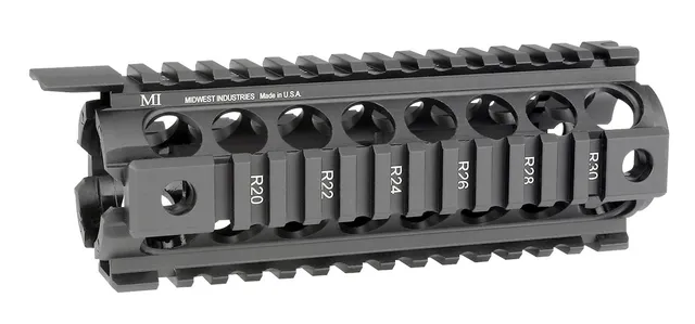 Midwest Industries Gen2 Two Piece Drop-In Carbine Length Handguard - MCTAR-17G2-BLK
