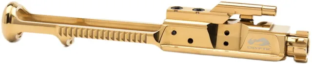 Cryptic AR15/M16/M4 6.8SPC/224 Valkyrie/338 Spectre Low Mass Steel Bolt Carrier Group Mystic Gold