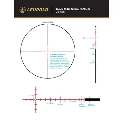 VX-6HD 4-24x52mm SFP Illuminated CDS-Tzl3 TMOA Reticle Black