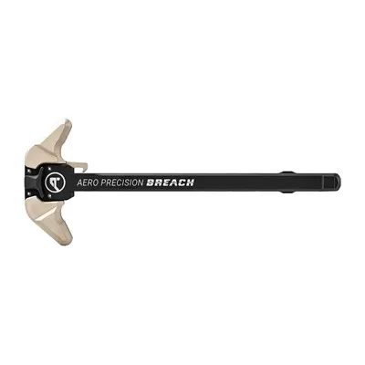 Large AR-15 Breach Ambidextrous Charging Handle LRG Lever BLK/Tan