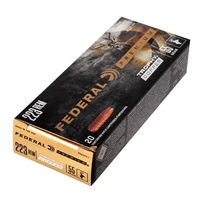 Premium 223 Remington 55gr Trophy Copper 20/Box