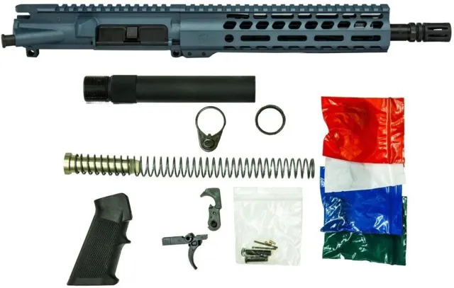 Ghost Firearms Upper Receiver Pistol Lower Parts Kit .300 Blackout 10.5in Pistol Steel Barrel 1-8 Twist 9in M-LOK Free Float Hand Guard A2 Flash Hider