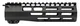 Grey Ghost Precision M-LOK Handguard AR-15 7.25 inch Aluminum 0.52 lb Type III Class 2 Hard Coat Anodized Finish True Black