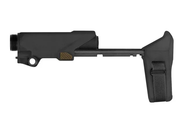 SB Tactical HBPDW 5.56/300 Blackout Stabilizing Brace With Buffer Assembly, Black