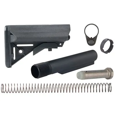 AR-15 SOPMOD Stock Assy Collapsible Mil-Spec Black