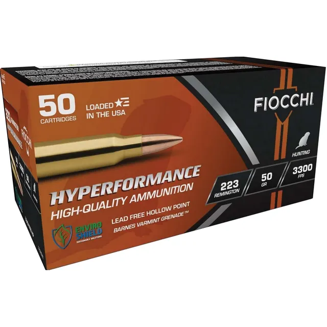 Fiocchi Hyperformance .223 Remington 50 gr JHP 20rds