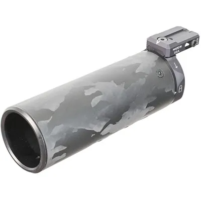 Attachment Suppressor Shield W/U-Rac 6.5"x2" Carbon Fiber W/Bk Hardware