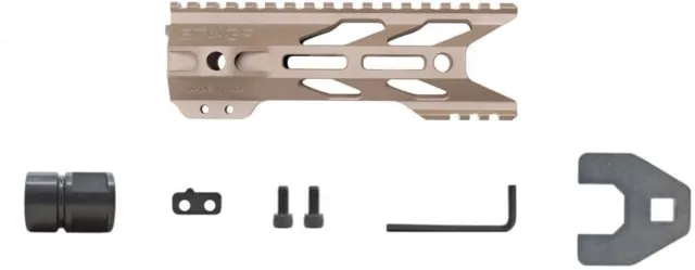 STNGR HWK M-LOK Free Float Handguard AR15/M4 7in Cerakote Magpul FDE