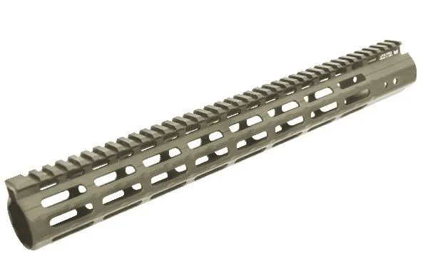 UTG Pro M-LOK AR15 15in Free Float Handguard FDE