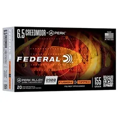 Peak 6.5 Creedmoor 155gr Fusion Tipped 20/Box