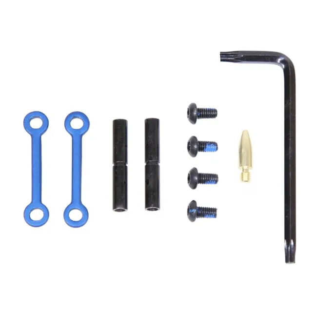 Guntec USA AR-15 Complete Anti-Rotation Trigger/Hammer Pin Set Anodized Blue