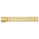 Guntec USA 16.5in AIR-LOK Series M-LOK Compression Free Floating Handguard w/ Monolithic Top Rail Anodized Gold