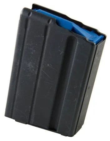 ASC Magazine: AR-15: 6.5 Grendel 10rd Capacity Black MArlube Stainless Steel Blue Follower - 10-65-SS-BM-BL-ASC