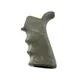 Hogue AR-15/M16 Overmolded Rubber Beavertail Grip w/Finger Grooves, Ghillie Green