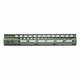 Guntec USA Ultra Lightweight Thin M-LOK System Free Floating Handguard w/Monolithic Top Rail 12in Green