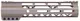 Guntec USA AR-15 9in Air-Lok Series M-LOK Compression Free Floating Handguard w/ Monolithic Top Rail Gen 2 Flat Dark Earth