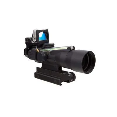 Ta33 ACOG Dual Illum 3x30mm Grn Chevron 223/62gr Reticle BLK W/Ta60 Mnt & Rm05