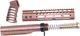 Guntec USA AR-15 9in Pistol Brace Build Kit With Milspec Buffer Tube Anodized Bronze