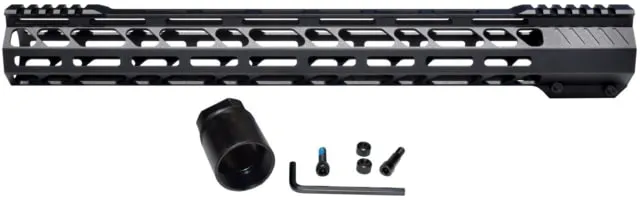 Kexuan M-LOK Free Float Handguard for .308 DPMS High Profile Uppers 17 in Black