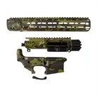 AR-15 M4E1 Hydrodip Receiver Set 12" M-LOK Multicam Tropic