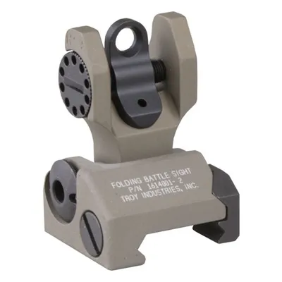 AR-15 Flip-Up Adjustable Rear Sight Dark Earth