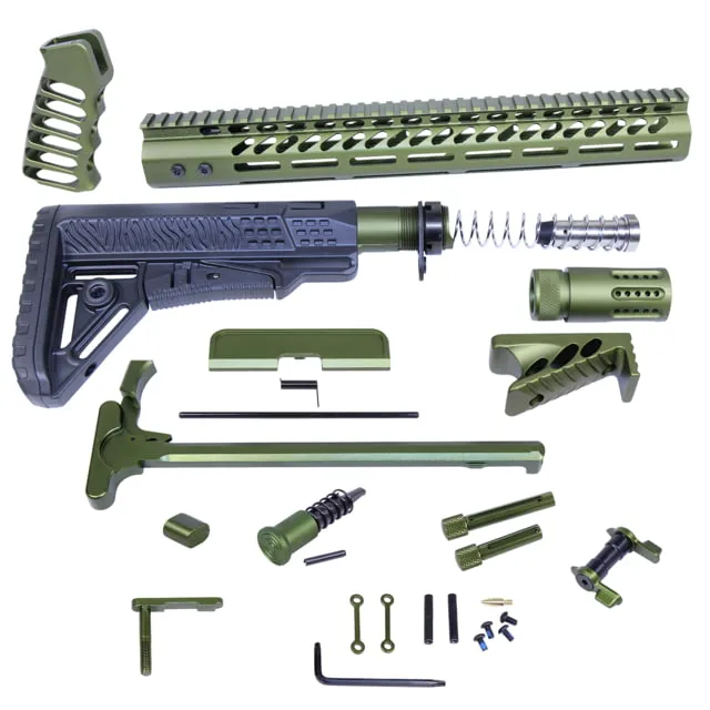 Guntec USA AR .308 Ultimate Rifle Kit Anodized Green
