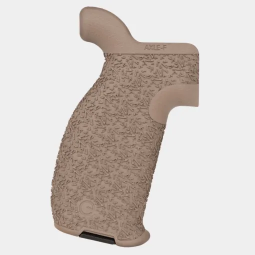 Emissary Development Axle Grip for AR-15 Full Size Aggressive Texture - FDE