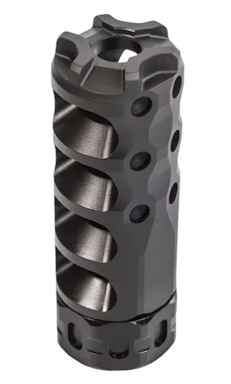 Precision Armament Hypertap Slim Muzzle Brake 9mm/.350 Cal - 1/2x28 - Black