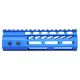 Guntec USA 6.75" ULtra Lightweight Thin M-LOK Free Floating Handguard w/ Monolithic Top Rail Anodized Blue