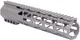 Guntec USA AR-308 10in Air-Lok Series M-LOK Compression Free Floating Handguard w/ Monolithic Top Rail Flat Dark Earth