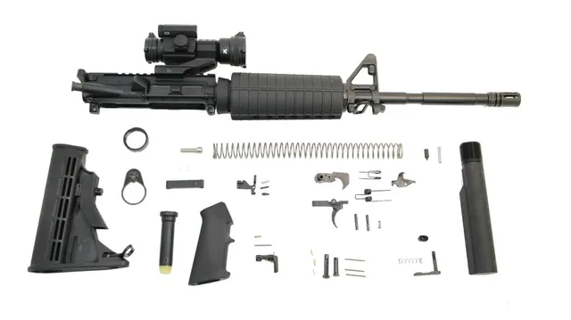PSA 16" M4 Carbine Length 5.56 NATO 1:7 Nitride Freedom Rifle Kit with Vortex Strikefire II Optic