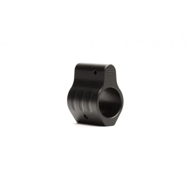 SLR .625 Non-Adjustable Micro Low Profile Gas Block w/.400 in. Set Screw Spacing Black