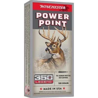 Straight-Walled Power-Point 350 Legend 180gr Power Point 20/Box