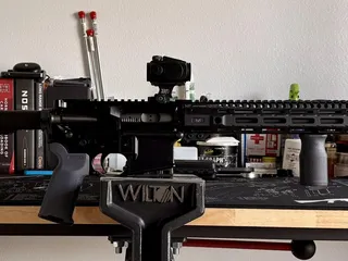 .50 Beowulf on a KE Arms Lower with Midwest Combat Rail