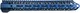 Timber Creek Enforcer AR15 M-LOK Hand Guard Blue 15in M E15 HG