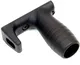 A3 Industries M-LOK Modular Vertical Foregrips w/ Integrated Handstop 2In Grooved Aluminum Grip Aluminum 2.5 Oz. Black