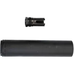 Ashe 5.56 22 Caliber Hub Compatible Suppressor BLK