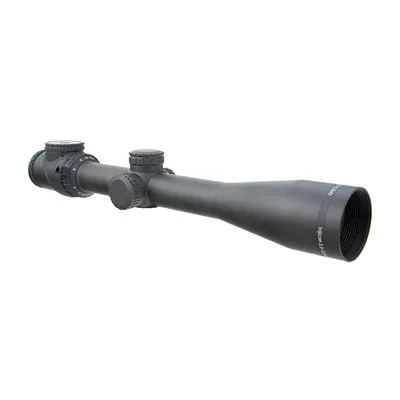 Accupoint 2.5-12.5x42mm SFP Illum Amber Triangle Post Reticle Black